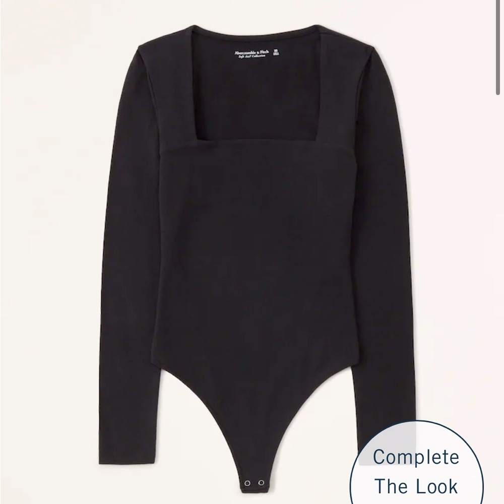 A&F Long-Sleeve Squareneck Bodysuit